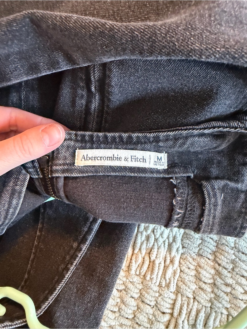 Abercrombie & fitch square neck denim mini dress - Picture 5 of 7